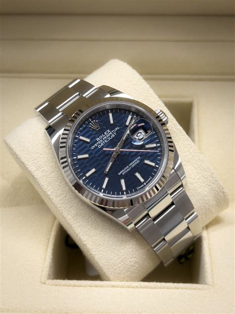 blue motif dial rolex|Rolex watches 126234.